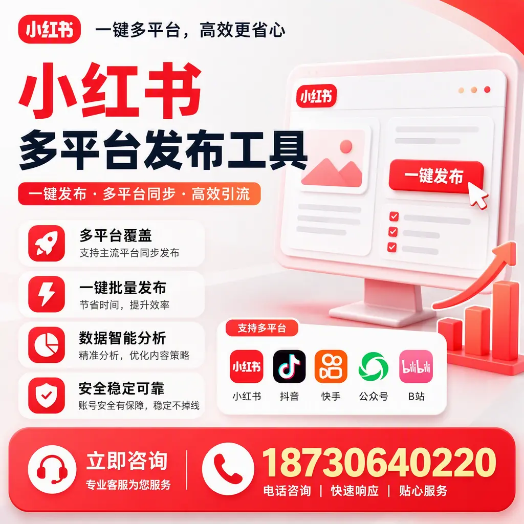 小红书多平台发布工具在 丽水 的应用与优势解析